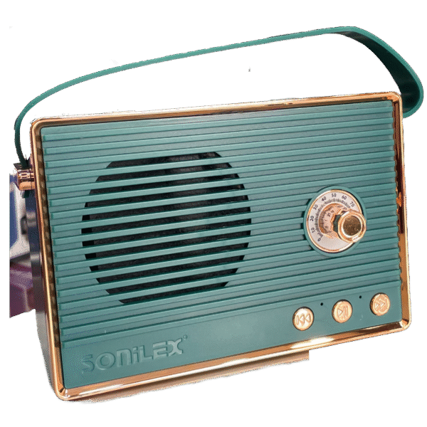 Wedinard FOFY Vintage Speaker, Retro Speaker Long Battery Life Low Power Consumption for Room Decor (Green)